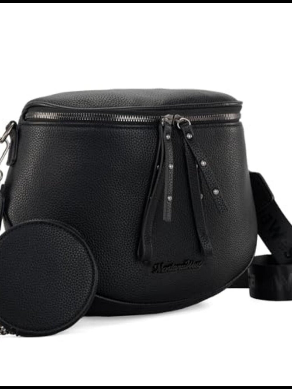 Vegan Leather Crossbody Sling Bag with Coin Purse